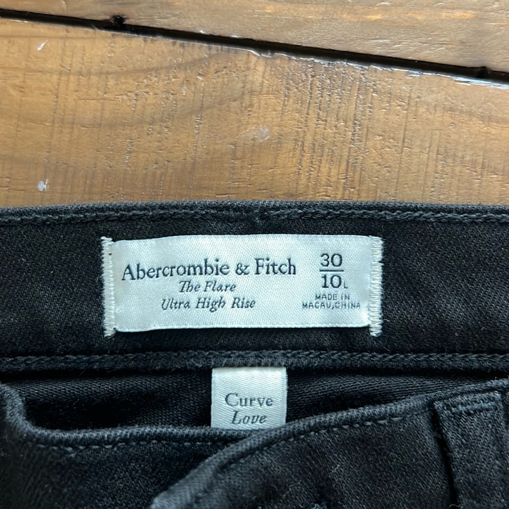 Brand new Abercrombie flare black jeans!